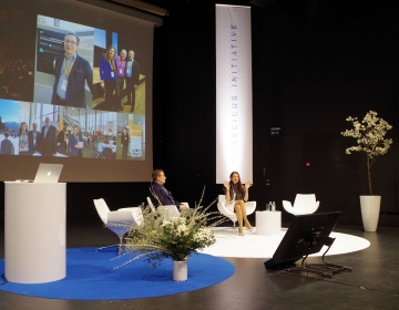 Ingvar Villido & Dr. Helena Lass @ Conscious Initiative Conference, Tallinn 05/2018. Photo: Andre Põlm